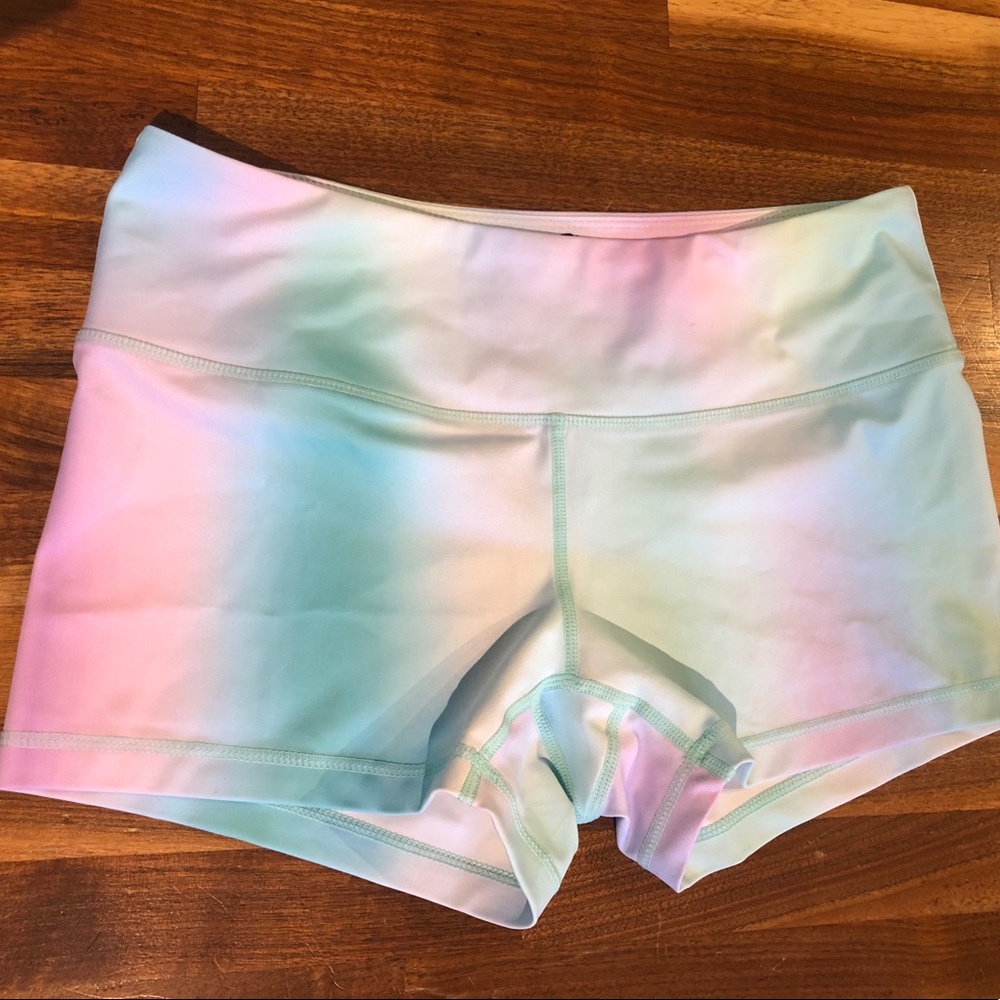 Pastel Tye Die Booty Shorts - like new!